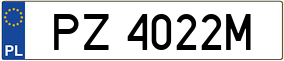 Trailer License Plate